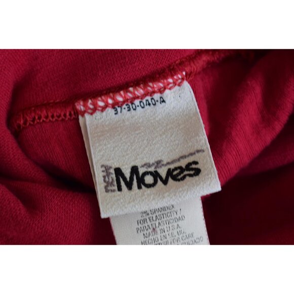 Vintage 90s Crimson Red Turtle Neck  shirt |‎ size L 14-16 - Picture 7 of 10